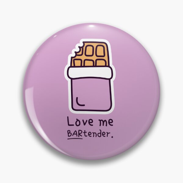 Item preview, Love Me BARtender – Chocolate Bar Pun | Anti-Valentine Gift designed and sold by StillFineClub.