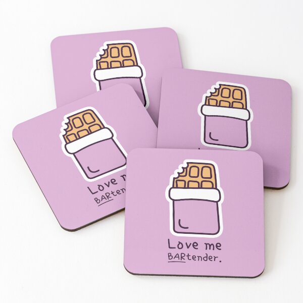 Item preview, Love Me BARtender – Chocolate Bar Pun | Anti-Valentine Gift designed and sold by StillFineClub.