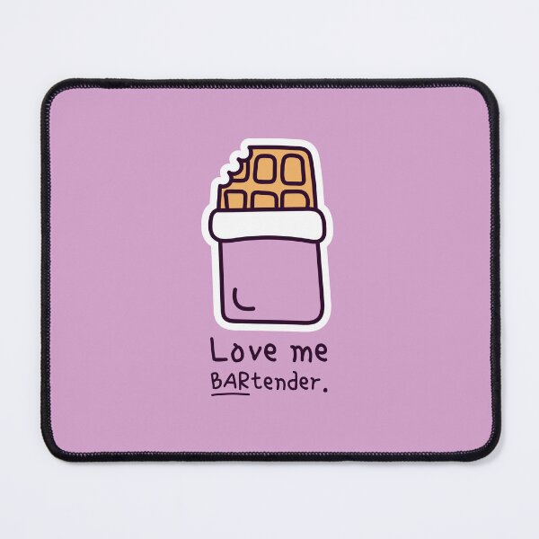Item preview, Love Me BARtender – Chocolate Bar Pun | Anti-Valentine Gift designed and sold by StillFineClub.