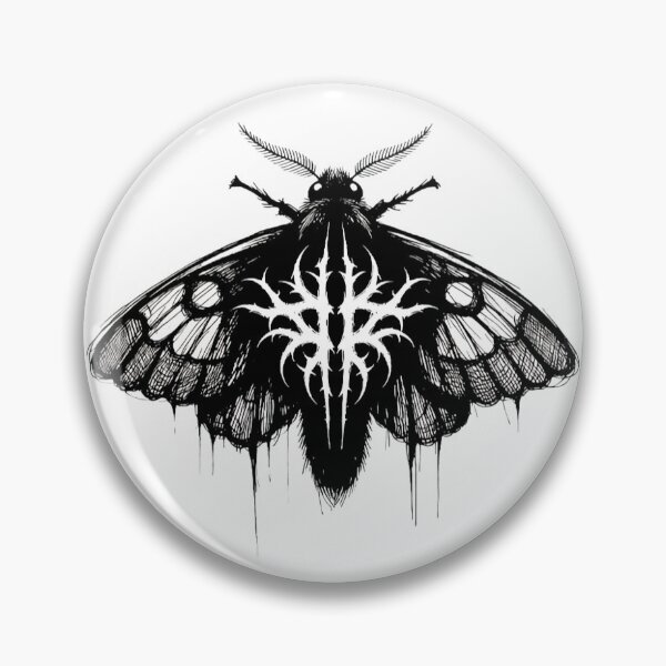 Item preview, Gothic Tribal Moth designed and sold by Velvet Vulcan Art.