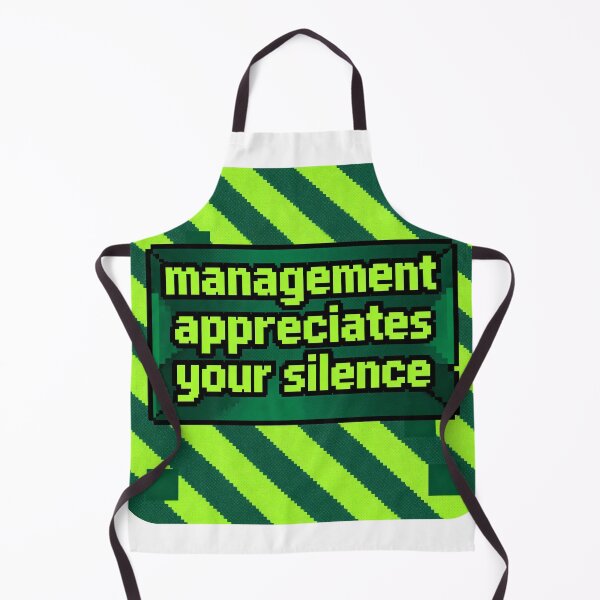 Item preview, Management Appreciates Your Silence - Retro Pixel Meme designed and sold by PictorialWhimsy.