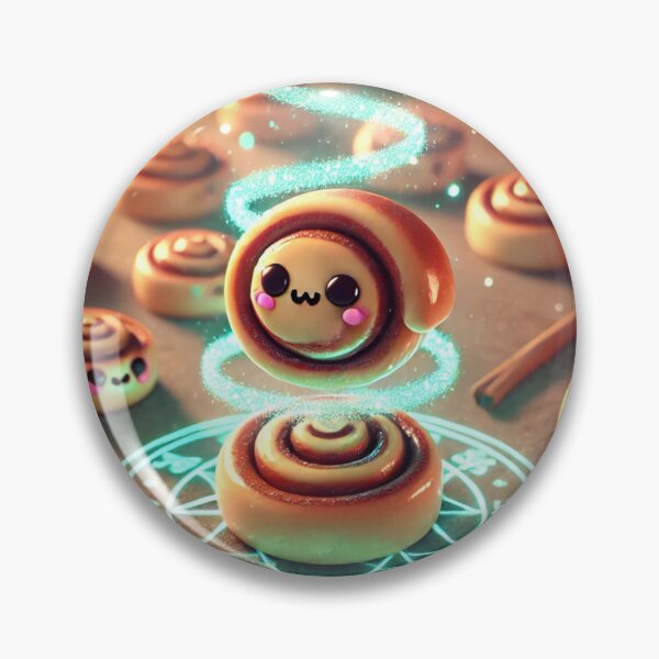 Item preview, Cinnamon Roll Familiar Summoning Circle designed and sold by ComedyInkFactor.