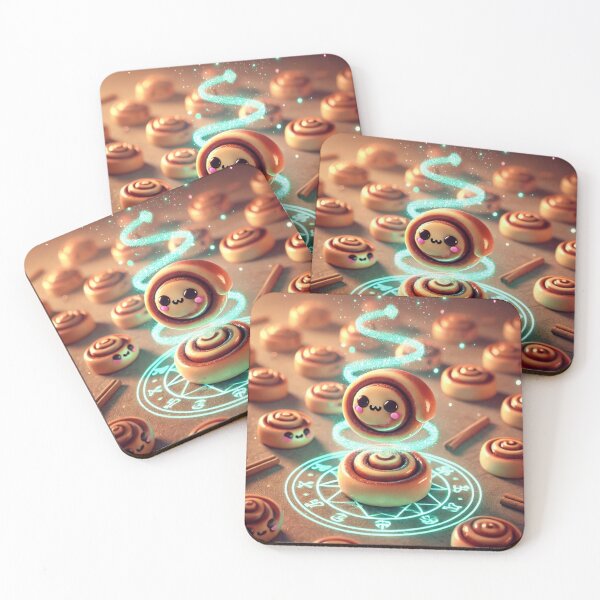 Item preview, Cinnamon Roll Familiar Summoning Circle designed and sold by ComedyInkFactor.