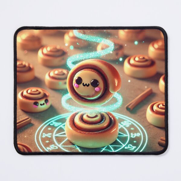 Item preview, Cinnamon Roll Familiar Summoning Circle designed and sold by ComedyInkFactor.