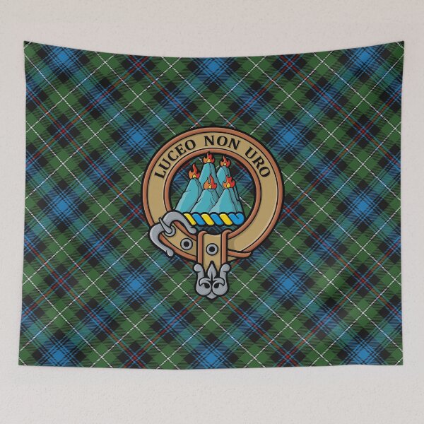 Item preview, Clan MacKenzie Crest over Tartan designed and sold by sifis.