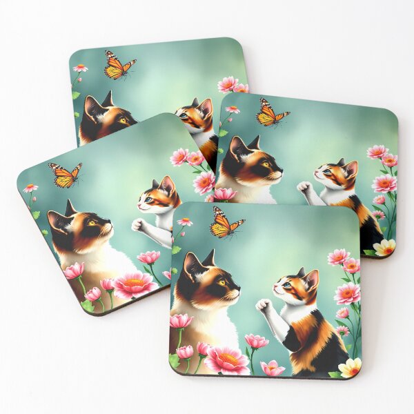 Item preview, Butterfly Whispers – Cats in Bloom designed and sold by meesub.