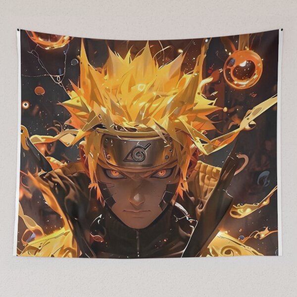 Item preview, Golden Chakra Ninja Ascension – Legendary Anime Warrior Art designed and sold by Dyan4.