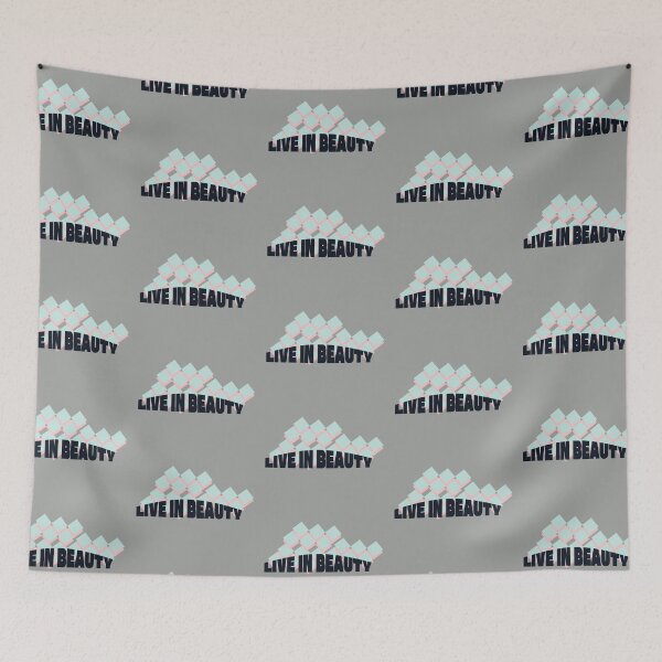Item preview, Live in Beauty - Minimalist Geometric Pastel Quote Art designed and sold by liveinbeauty.