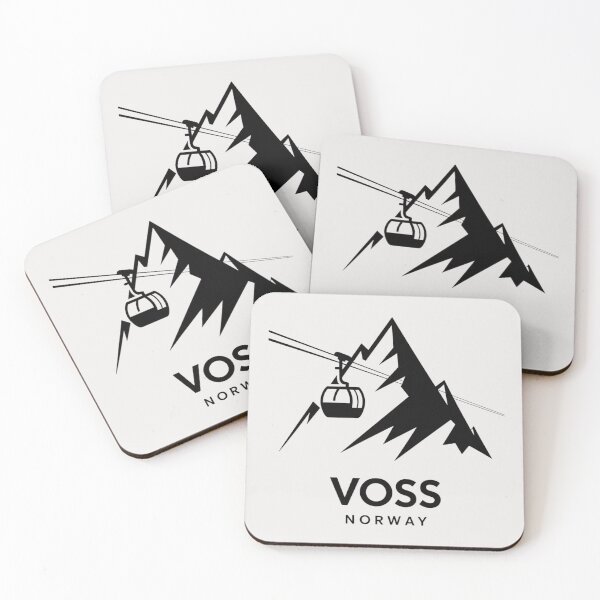 Item preview, Voss Norway Ski Resort Minimalist Mountain Graphic designed and sold by Nordic Echo.