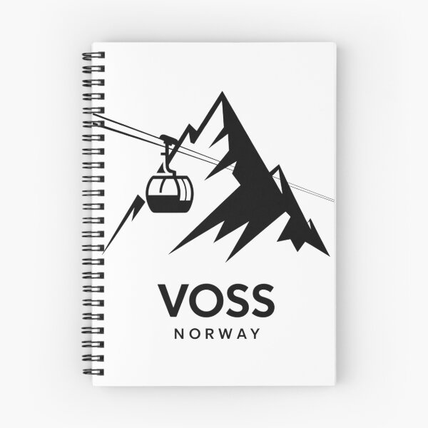 Item preview, Voss Norway Ski Resort Minimalist Mountain Graphic designed and sold by Nordic Echo.