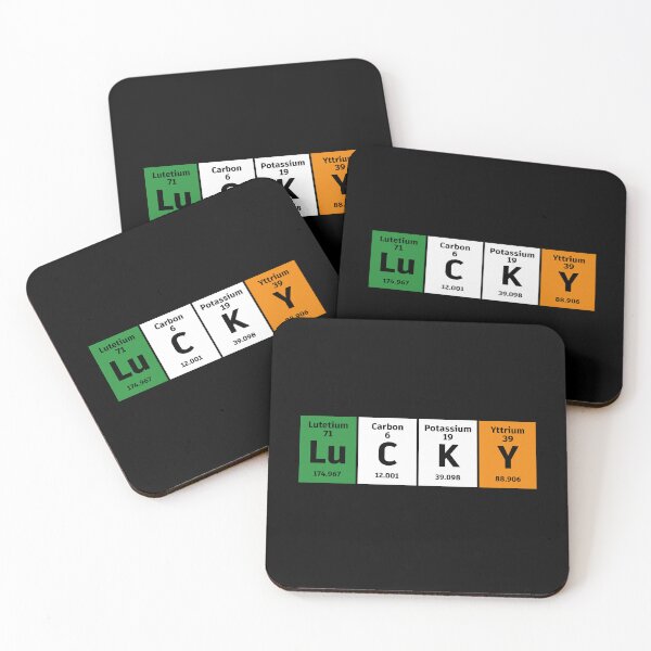 Item preview, Lucky Periodic Table – St. Patrick’s Day Irish Chemistry Science Design designed and sold by BrainBubbleArt.