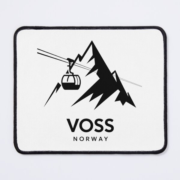 Item preview, Voss Norway Ski Resort Minimalist Mountain Graphic designed and sold by Nordic Echo.