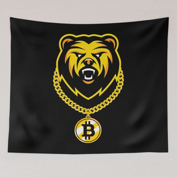 Item preview,  Bitcoin Trader Crypto Asset Trader Bear Art designed and sold by Mimi's Sunday.