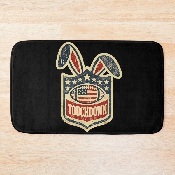 Item preview, Touchdown Bunny: Vintage Patriotic Football Shield designed and sold by Evaevonechi.