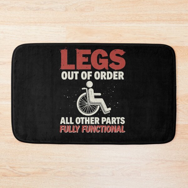 Item preview, Legs Out Of Order: Humorous Disability Awareness Graphic designed and sold by Evaevonechi.