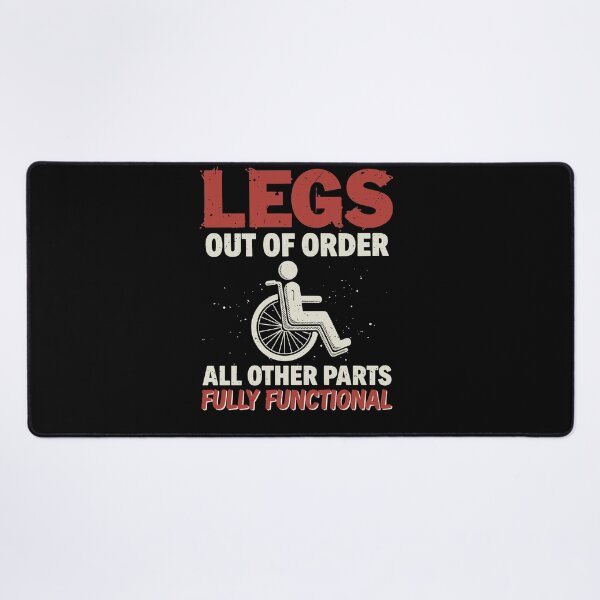 Item preview, Legs Out Of Order: Humorous Disability Awareness Graphic designed and sold by Evaevonechi.