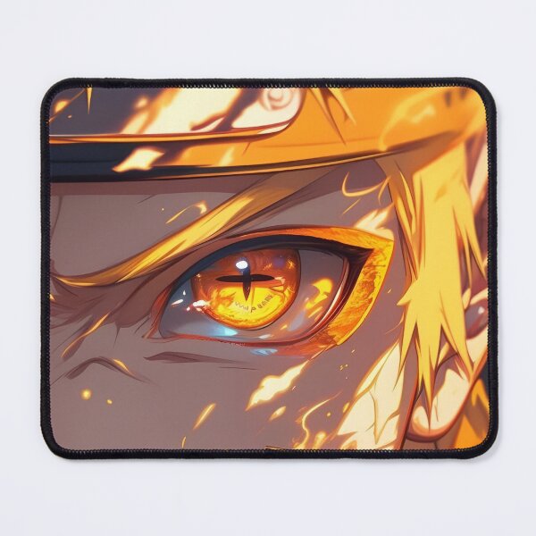 Item preview, Golden Flame Eye Awakening – Fierce Anime Ninja Close-Up Art designed and sold by Dyan4.