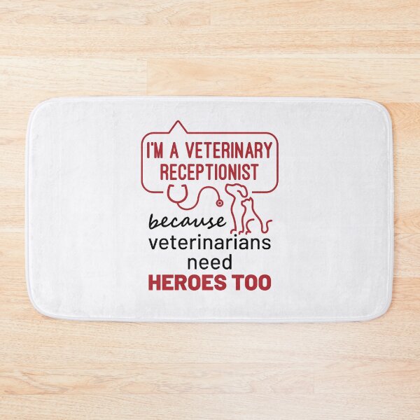 Item preview, Funny Veterinary Receptionist Heroes Veterinarian Front Desk designed and sold by jaygo.