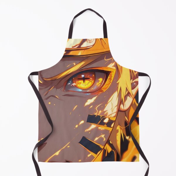 Item preview, Golden Flame Eye Awakening – Fierce Anime Ninja Close-Up Art designed and sold by Dyan4.