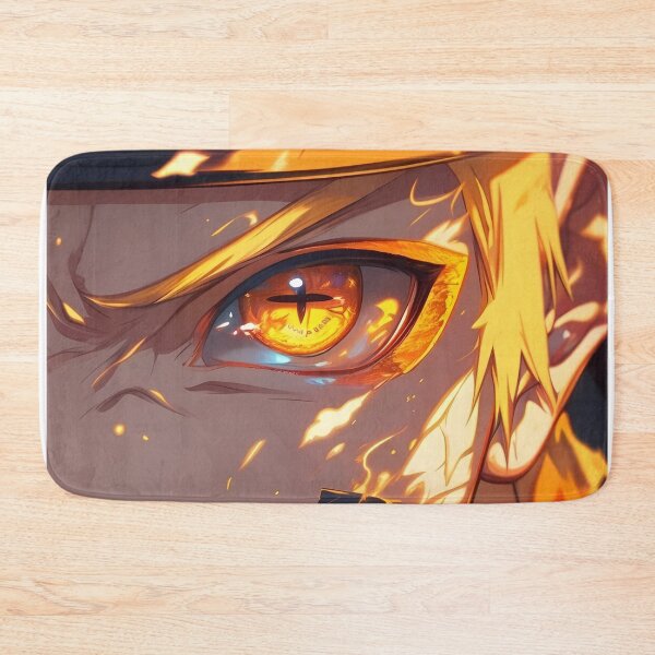 Item preview, Golden Flame Eye Awakening – Fierce Anime Ninja Close-Up Art designed and sold by Dyan4.