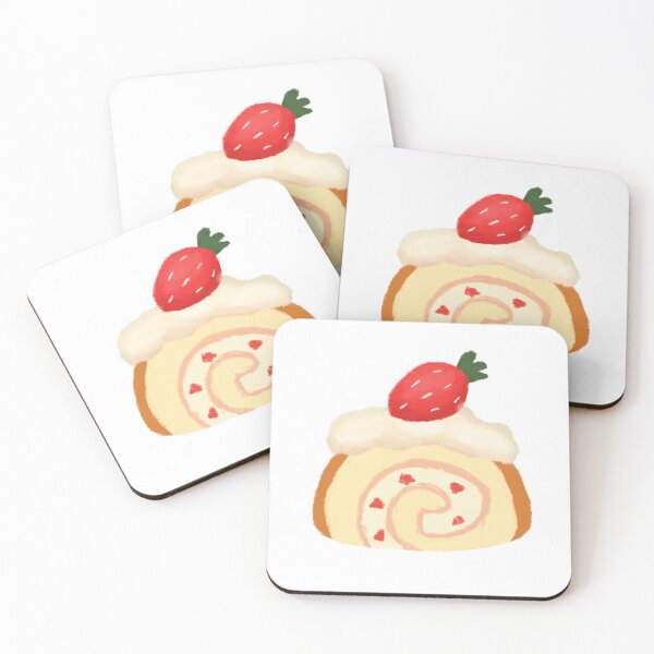 Item preview, Roll Cake with strawberry designed and sold by PeacheMochi.