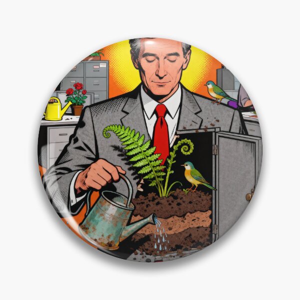 Item preview, Inner Growth Office Surreal - Absurdist Pop Art designed and sold by PictorialWhimsy.