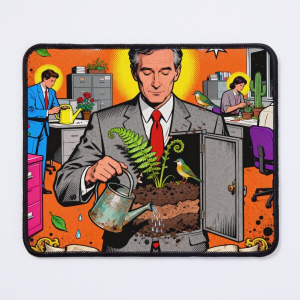 Item preview, Inner Growth Office Surreal - Absurdist Pop Art designed and sold by PictorialWhimsy.