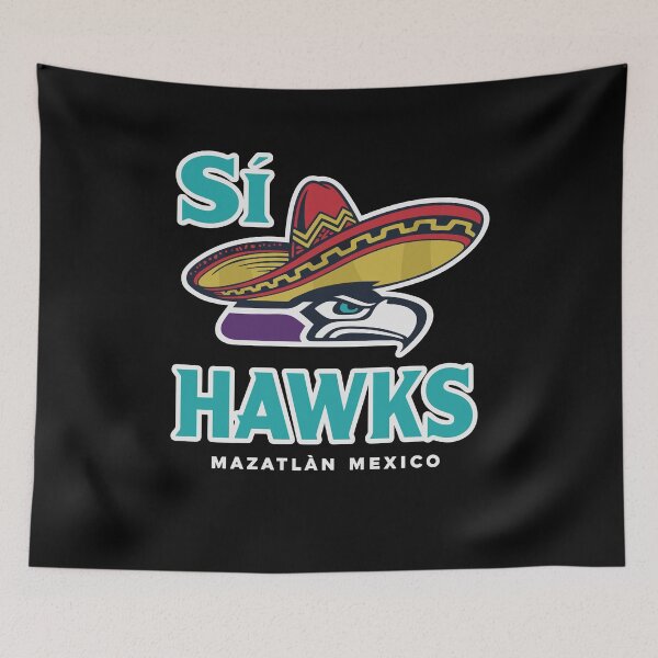 Item preview, Sí Hawks Mazatlán: mascota del pájaro mexicano festivo designed and sold by Evaevonechi.