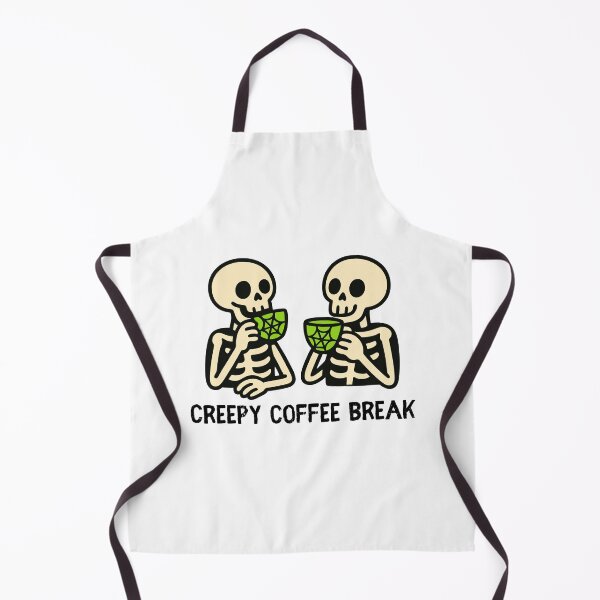 Item preview, Spooky Skeleton Coffee Break – Cute Halloween Skeletons Drinking Coffee Illustration designed and sold by Panda Creative Studio.