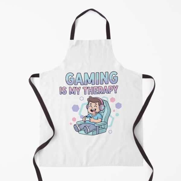 Item preview, Gaming Is My Therapy T Shirt  Funny Gamer Cartoon Design designed and sold by Design-Pro-21.