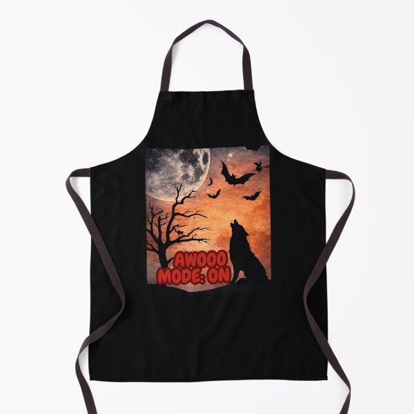 Item preview, Awooo Mode: ON Funny Halloween Dog Fool Moon Design designed and sold by furcen.