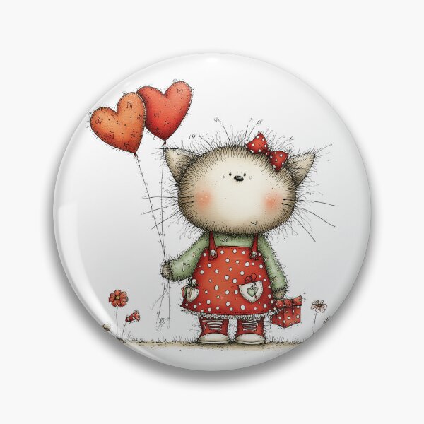 Item preview, Cat with Heart designed and sold by Erika Kaisersot.