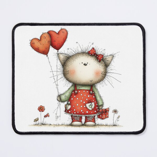 Item preview, Cat with Heart designed and sold by Erika Kaisersot.