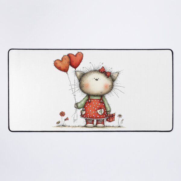 Item preview, Cat with Heart designed and sold by Erika Kaisersot.
