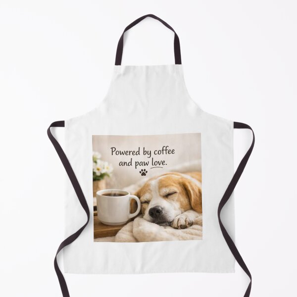 Item preview, Powered by coffee and paw love designed and sold by Fluffora.
