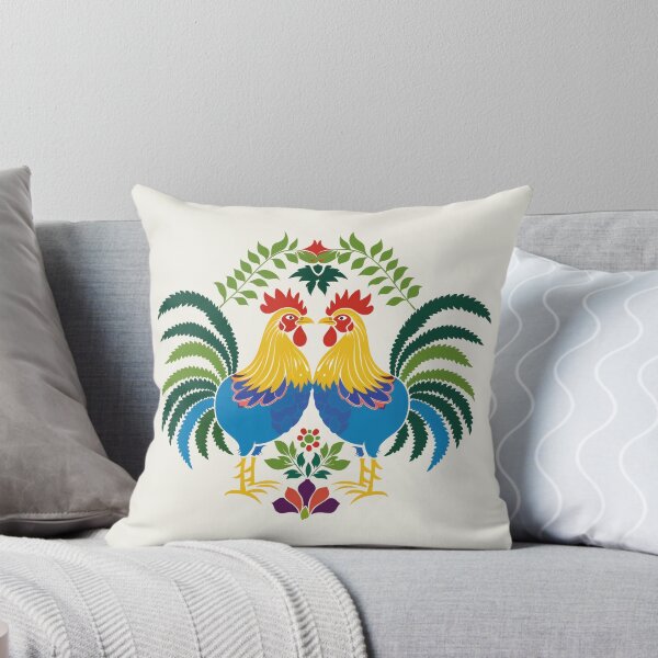 Item preview, Polish Flowers Rooster| Wycinanki | Folklore | Folk Art Blue designed and sold by xiao xuans.