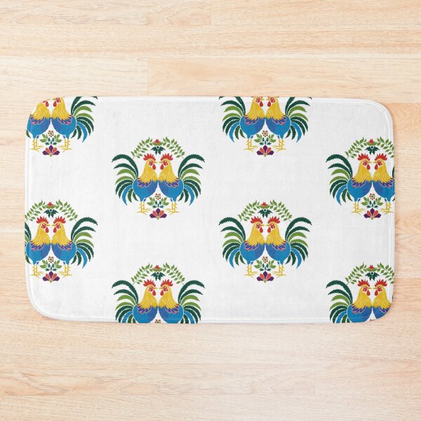 Item preview, Polish Flowers Rooster| Wycinanki | Folklore | Folk Art Blue designed and sold by xiao xuans.