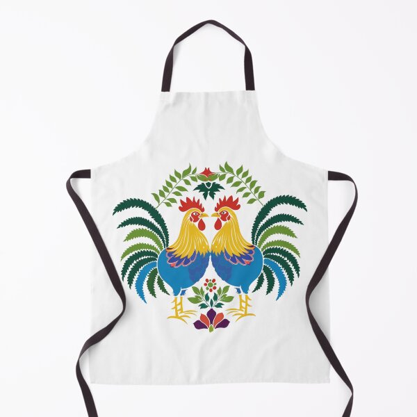 Item preview, Polish Flowers Rooster| Wycinanki | Folklore | Folk Art Blue designed and sold by xiao xuans.