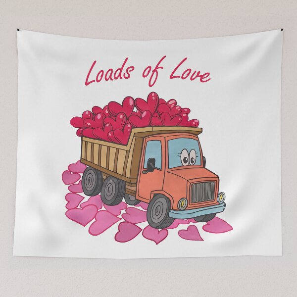 Item preview, Truckload of love, valentine design designed and sold by Wanderful-roads.