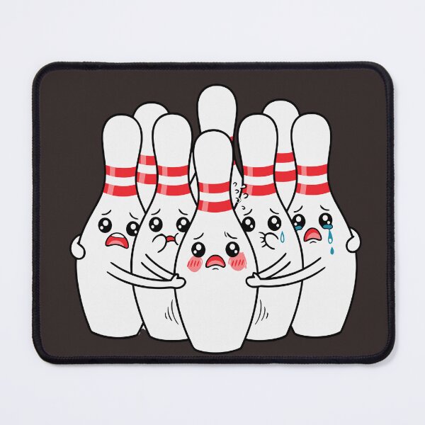 Item preview, Cartoon Bowling Scared Bowling Pins Funny Sport Bowler designed and sold by Colorfulman.