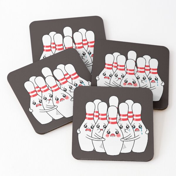 Item preview, Cartoon Bowling Scared Bowling Pins Funny Sport Bowler designed and sold by Colorfulman.