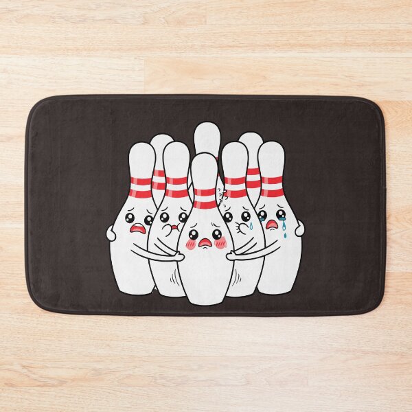 Item preview, Cartoon Bowling Scared Bowling Pins Funny Sport Bowler designed and sold by Colorfulman.