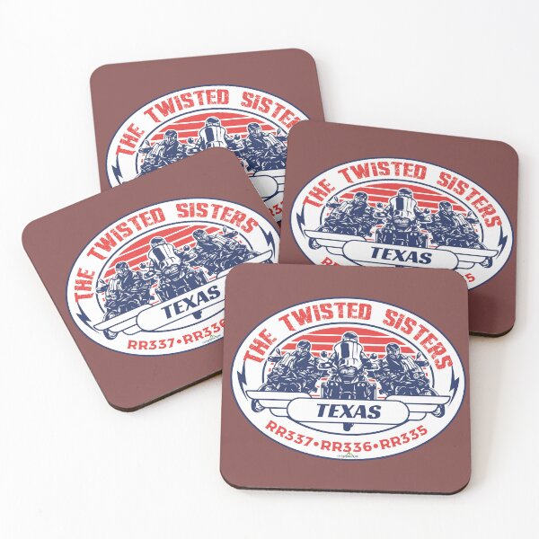 Item preview, The Twisted Sisters Texas USA Motorcycle Sticker T-shirt 05 designed and sold by OuterShellUK.