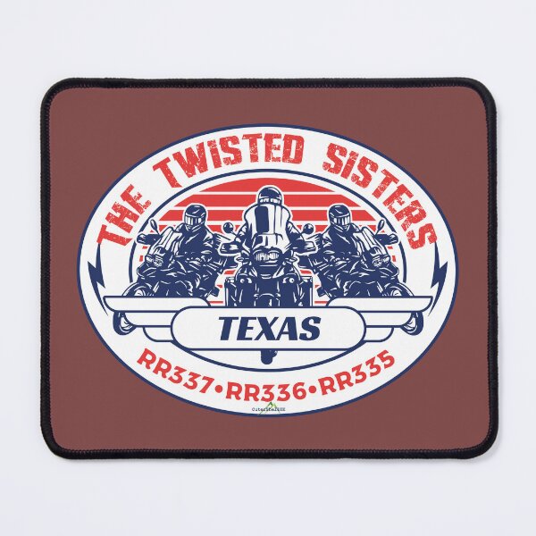 Item preview, The Twisted Sisters Texas USA Motorcycle Sticker T-shirt 05 designed and sold by OuterShellUK.