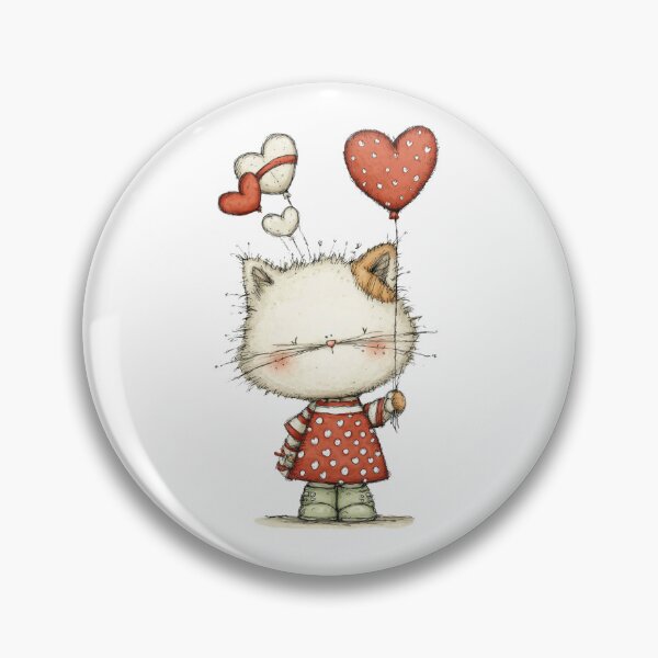 Item preview, Cat with Heart designed and sold by Erika Kaisersot.