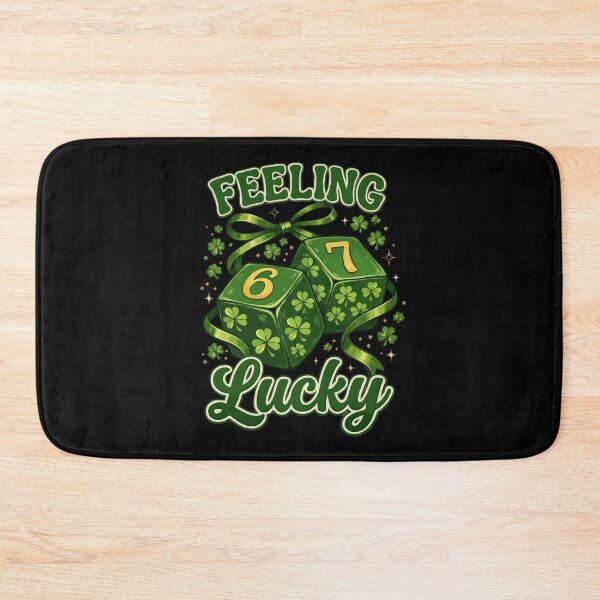 Item preview, Feeling Lucky 67 Dice Meme – St Patrick’s Day Shamrock Dice Gamer Design designed and sold by BrainBubbleArt.
