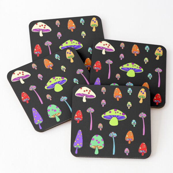 Item preview, Technicolor Mushrooms  designed and sold by kitschandkawaii.