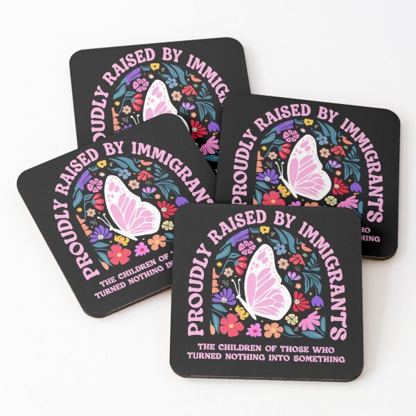 Item preview, Proudly Raised By Immigrants Butterfly Floral designed and sold by margamPagenberg.