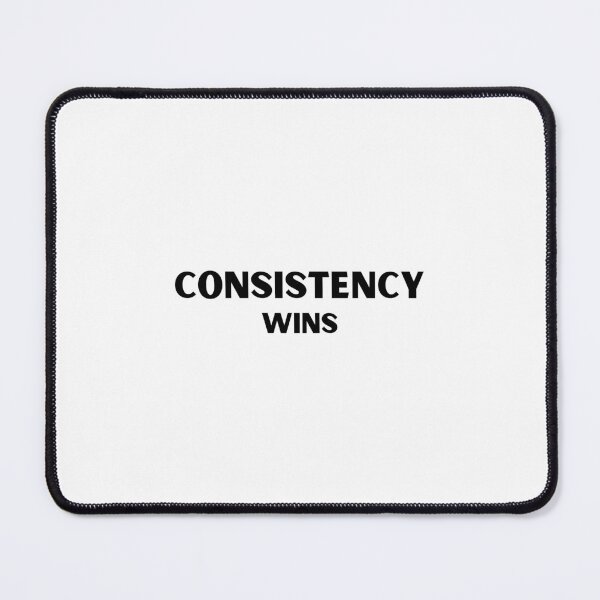 Item preview, Consistency Wins – Daily Discipline Motivation Quote designed and sold by IronMindStudio.