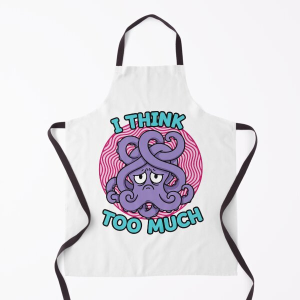 Item preview, I Think Too Much Octopus Illustration designed and sold by graphicnew.